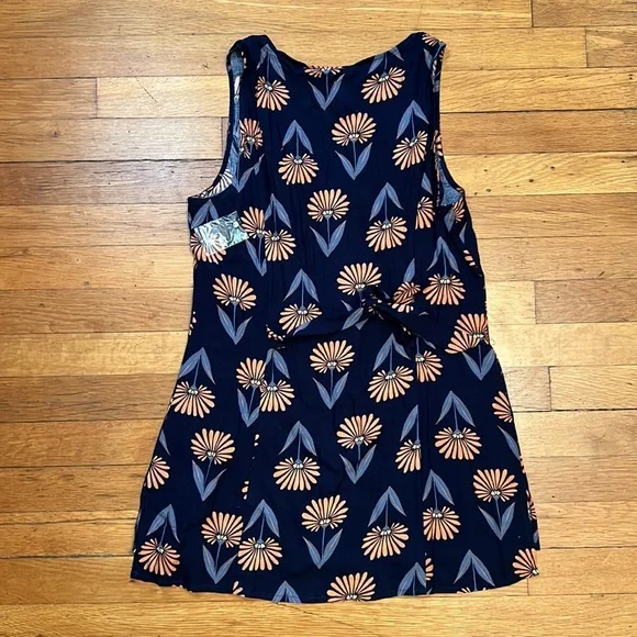 ModCloth Button Front Back Tie Floral Top, size Small - Picture 10 of 11